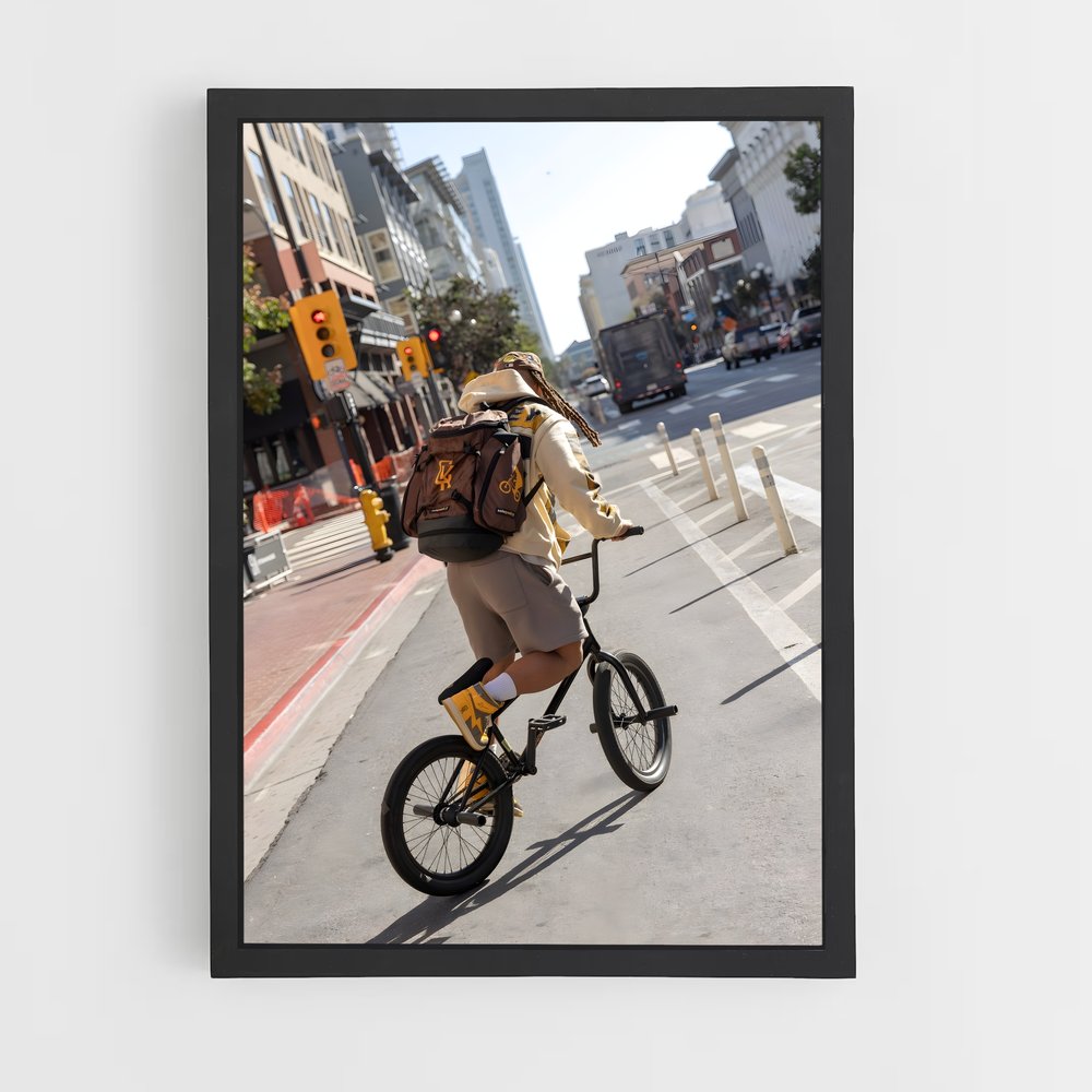 Poster City Rider – affiche BMX (vue 2)